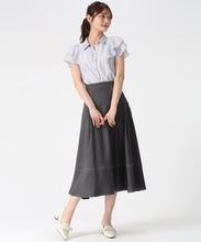 画像をギャラリービューアに読み込む, ポリデニム配色ステッチレースアップスカート/MM617205 8
