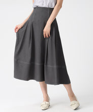 画像をギャラリービューアに読み込む, ポリデニム配色ステッチレースアップスカート/MM617205 22
