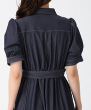 画像をギャラリービューアに読み込む, ステッチ配色パフスリーブシャツワンピース/MM627425 3
