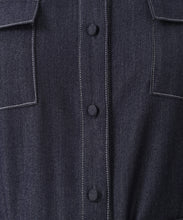 画像をギャラリービューアに読み込む, ステッチ配色パフスリーブシャツワンピース/MM627425 6
