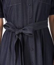 画像をギャラリービューアに読み込む, ステッチ配色パフスリーブシャツワンピース/MM627425 7
