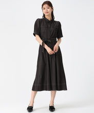 画像をギャラリービューアに読み込む, ステッチ配色パフスリーブシャツワンピース/MM627425 21
