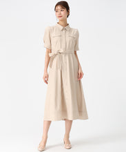 画像をギャラリービューアに読み込む, ステッチ配色パフスリーブシャツワンピース/MM627425 22
