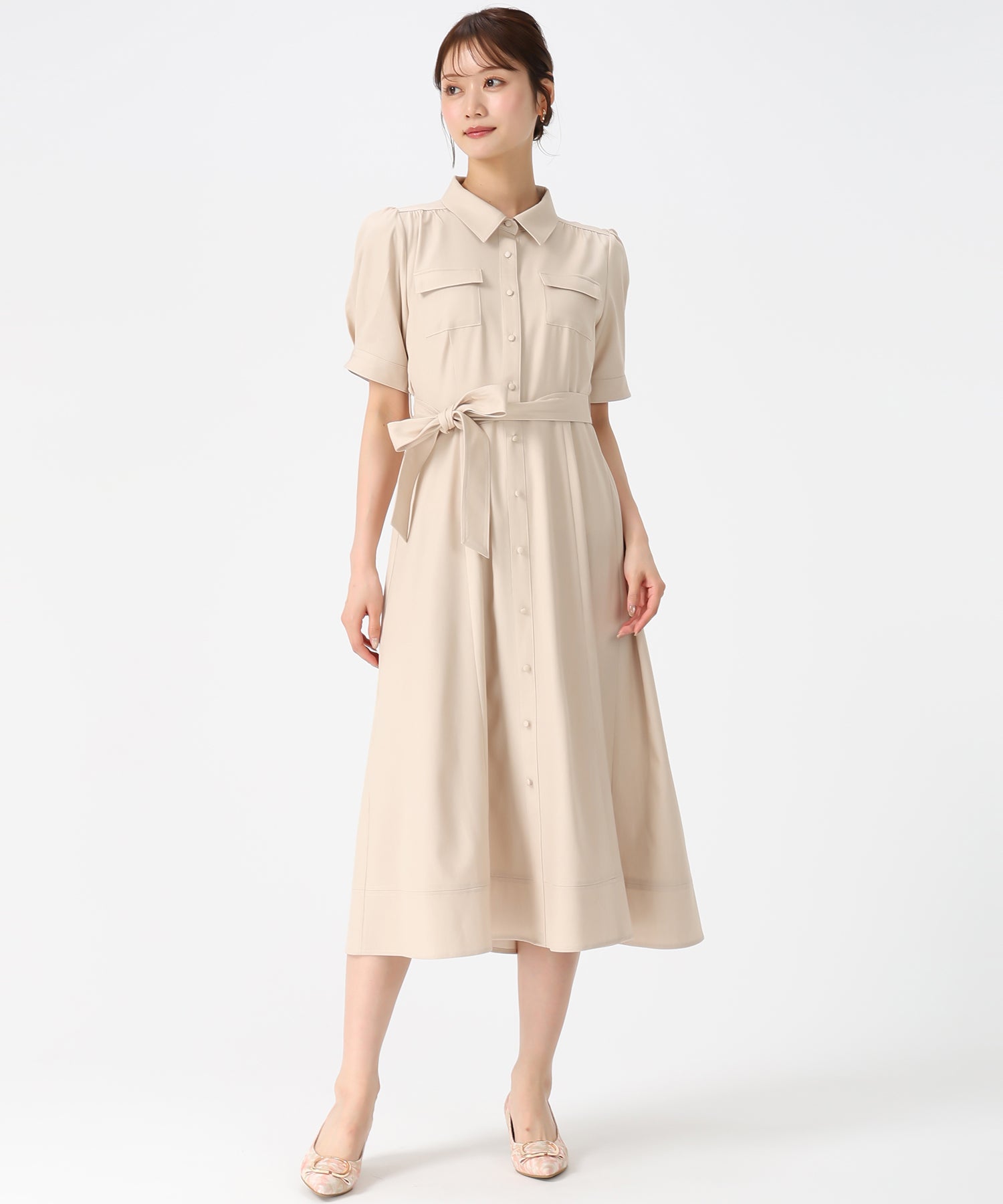 ステッチ配色パフスリーブシャツワンピース/MM627425 – MISCH MASCH|31