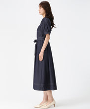 画像をギャラリービューアに読み込む, ステッチ配色パフスリーブシャツワンピース/MM627425 1
