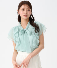 画像をギャラリービューアに読み込む, ボウタイフリルシアーラメブラウス/MM628115 20
