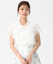 画像をギャラリービューアに読み込む, ボウタイフリルシアーラメブラウス/MM628115 22
