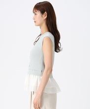 画像をギャラリービューアに読み込む, シアーペプラムフレンチニット/MM628318 1
