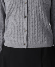 画像をギャラリービューアに読み込む, 襟付きケーブルカーディガン/TT548409
