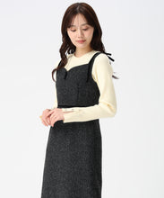 画像をギャラリービューアに読み込む, ツイードレーストリミングジャンスカ/TT547417
