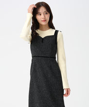 画像をギャラリービューアに読み込む, ツイードレーストリミングジャンスカ/TT547417
