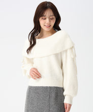 画像をギャラリービューアに読み込む, オフショルミドルゲージニット/TT548307
