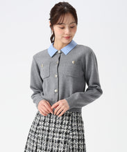 画像をギャラリービューアに読み込む, 襟付きポケットカーディガン/TT548401
