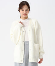 画像をギャラリービューアに読み込む, ビジュー釦ミドルカーディガン/TT548403
