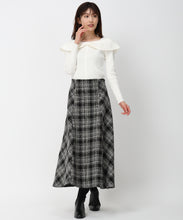 画像をギャラリービューアに読み込む, ロービングチェックAラインスカート/MM447212
