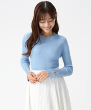 画像をギャラリービューアに読み込む, ベーシックハイネックラメリブニット/MM618306
