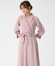 画像をギャラリービューアに読み込む, テーラードフレアワンピース/MM557412
