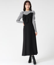 画像をギャラリービューアに読み込む, ニットセットリボンモチーフジャンスカ/TT547403
