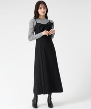 画像をギャラリービューアに読み込む, ニットセットリボンモチーフジャンスカ/TT547403
