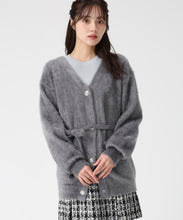 画像をギャラリービューアに読み込む, ビジュー釦ミドルカーディガン/TT548403

