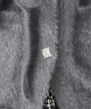 画像をギャラリービューアに読み込む, ビジュー釦ミドルカーディガン/TT548403
