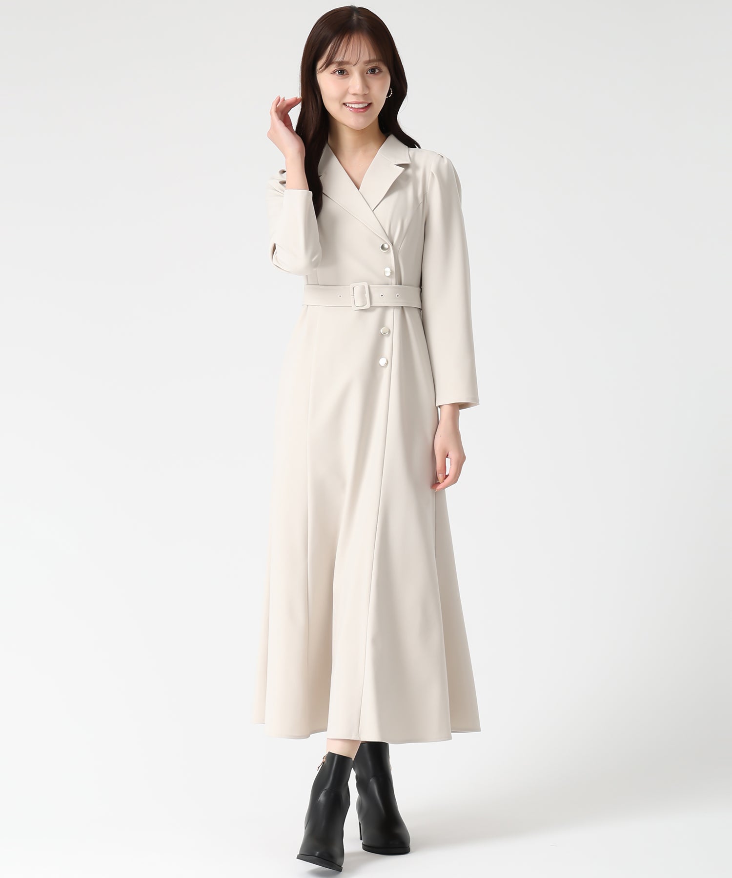 襟付きセミマーメイドワンピース/TT547404 – MISCH MASCH|31 Sons de mode