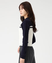 画像をギャラリービューアに読み込む, 【一部店舗限定】ケーブル編みジップニット/TT548308
