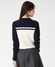 画像をギャラリービューアに読み込む, 【一部店舗限定】ケーブル編みジップニット/TT548308
