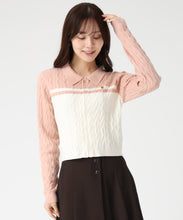 画像をギャラリービューアに読み込む, 【一部店舗限定】ケーブル編みジップニット/TT548308
