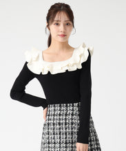 画像をギャラリービューアに読み込む, フリルカラーニット/TT538311
