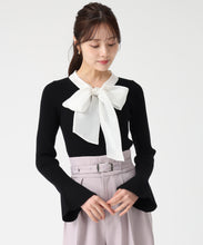 画像をギャラリービューアに読み込む, シアーボウタイリブニット/TT548319
