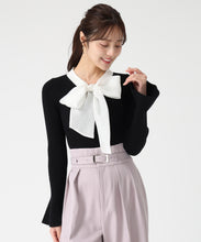 画像をギャラリービューアに読み込む, シアーボウタイリブニット/TT548319
