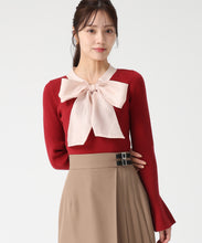 画像をギャラリービューアに読み込む, シアーボウタイリブニット/TT548319
