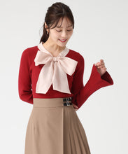 画像をギャラリービューアに読み込む, シアーボウタイリブニット/TT548319
