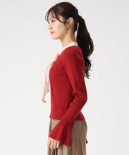 画像をギャラリービューアに読み込む, シアーボウタイリブニット/TT548319
