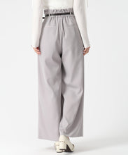 画像をギャラリービューアに読み込む, 合皮ベルト付きフリルタックワイドパンツ/MM537303
