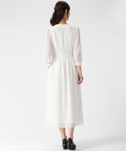 画像をギャラリービューアに読み込む, フリルカラーシアーワンピース/MM617409
