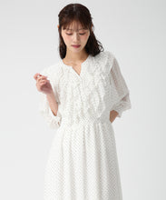 画像をギャラリービューアに読み込む, フリルカラーシアーワンピース/MM617409
