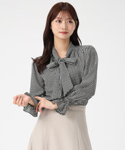 画像をギャラリービューアに読み込む, ボウタイシャーリングブラウス/MM548101
