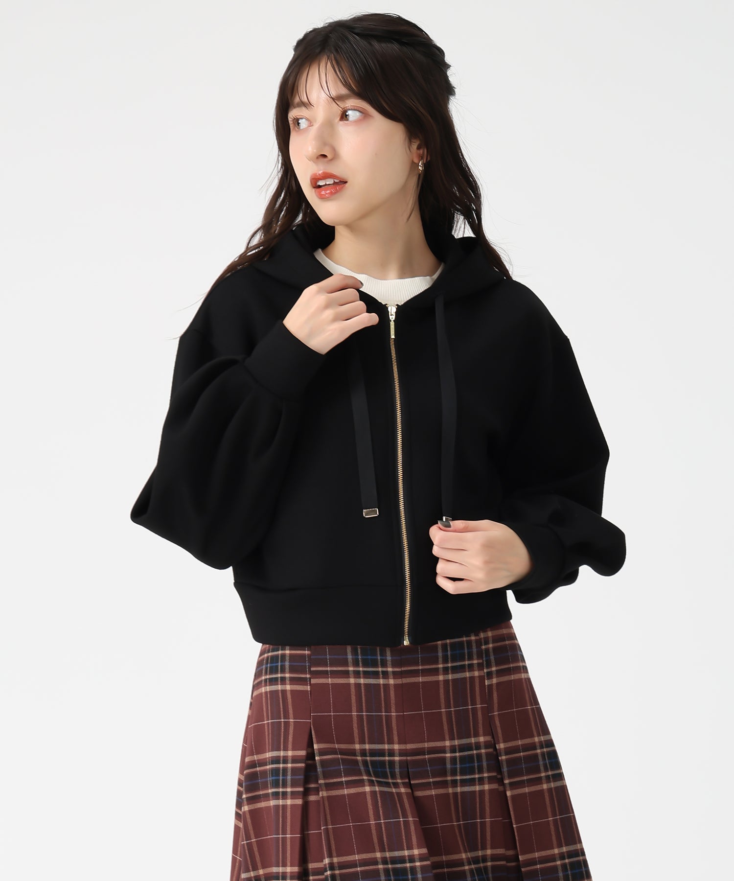 ボリュームパーカー 楽天市場】裏起毛ボリュームネックジップパーカー : ワンピース