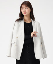 画像をギャラリービューアに読み込む, ラメ配色ニットワンピース/MM547404
