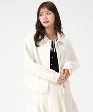 画像をギャラリービューアに読み込む, ヘリンボーン柄ステンカラージャケット/MM548609
