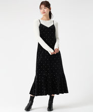 画像をギャラリービューアに読み込む, 【WEB限定予約販売/12月上旬発売予定】Vネックベロアキャミワンピース/MM547425
