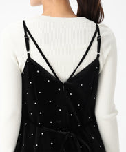 画像をギャラリービューアに読み込む, 【WEB限定予約販売/12月上旬発売予定】Vネックベロアキャミワンピース/MM547425
