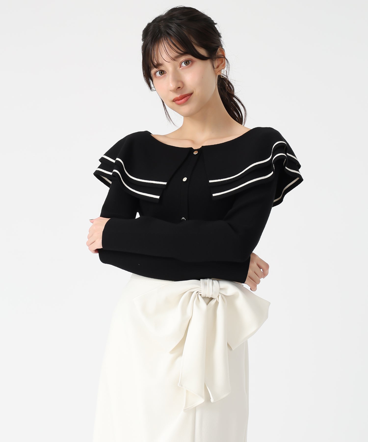 ビッグカラー配色ニット/TT538313 – MISCH MASCH|31 Sons de mode