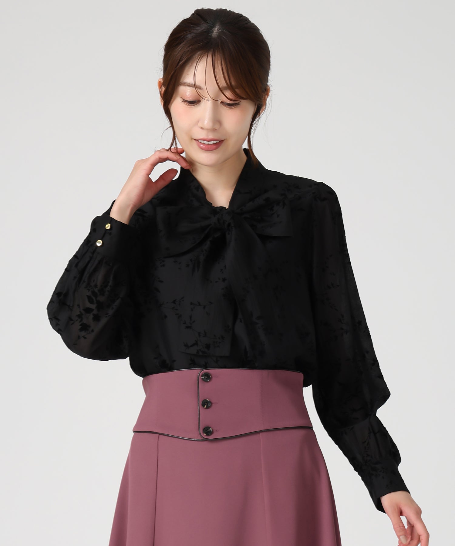 フロッキーボウタイブラウス/MM548108 – MISCH MASCH|31 Sons de mode