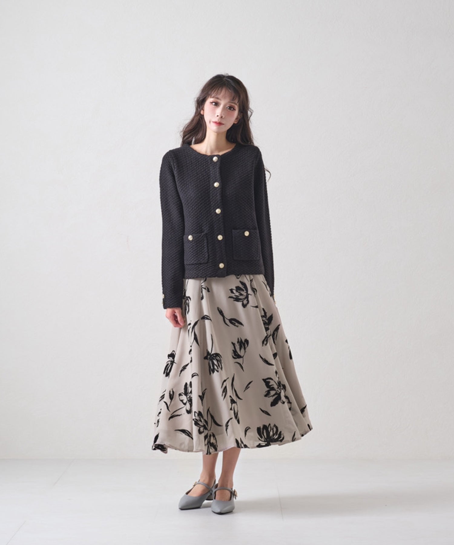 ブリティッシュベアスカート ジュノア JUNOAH レースアップフィッシュテールフレアハイ