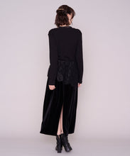画像をギャラリービューアに読み込む, 【一部店舗限定】フラワーレースレイヤードベロアスカート/MM657213
