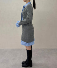 画像をギャラリービューアに読み込む, 【予約販売/11月中旬発売予定】シャツレイヤードケーブルワンピース/TT547415
