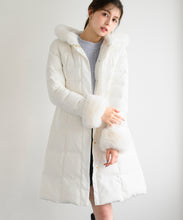 画像をギャラリービューアに読み込む, ファー付きフードロングダウン/MM448608
